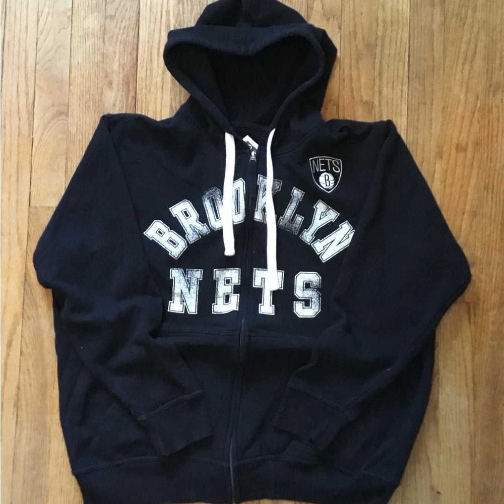 Vintage Brooklyn Nets Black Hoodie